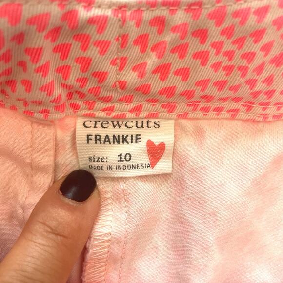 Crewcuts Pink Heart Print Frankie Kids Shorts - Picture 3 of 16